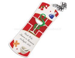 Bomboniera laurea farmacia segnalibro personalizzato con scatola su Bomboniere Dolci Emozioni