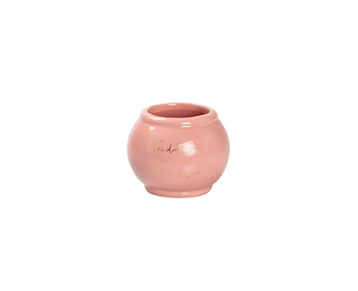 Bomboniera harmony PORTA PIANTINA PORCELLANA BOMBATA IN 4 COLORI ASSORTITI CON BOX E SACCHETTO su Bomboniere Dolci Emozioni