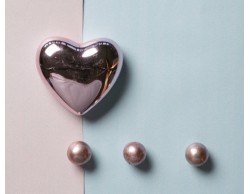 M agnete cuore oro rosa lucido claraluna