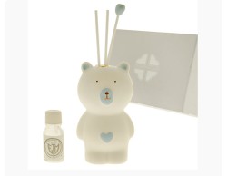 Bomboniera Solidale  Nascita e Battesimo Quadrifoglio giotto diffusore led cielo