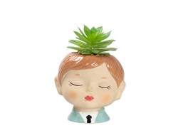 Bomboniera harmony PORTA PIANTINA BOY 2 ASS. CON PIANTINA INCLUSA CON BOX E FAZZOLETTO su Bomboniere Dolci Emozioni