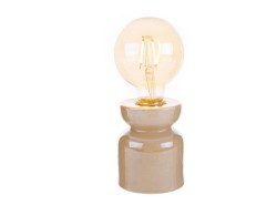 bomboniera matrimonio le stelle  Lampada in porcellana beige con design elegante
