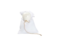 Harmony MAGNETE PALLONCINO BIANCO CON CORDA E CON 4 FRASI ASSORTITE CON SACCHETTO su Bomboniere Dolci Emozioni