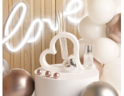 Bomboniera Matrimonio Claraluna diffusore cuore con cuore silver