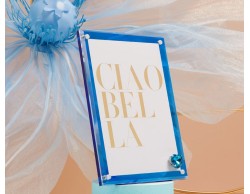 Bomboniera Claraluna Portafoto Piccolo Blu con Cuore