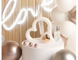 Bomboniera Matrimonio Claraluna diffusore cuore con cuore oro rosa