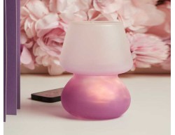 Bomboniera Matrimonio Claraluna 2026 Lampada LED Ricaricabile Lilla A Fungo Luce Atmosfera