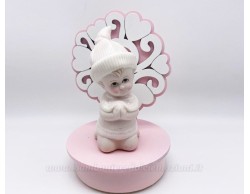 Bomboniera Prima Comunione Mariella Martini carillon bimba con albero della vita