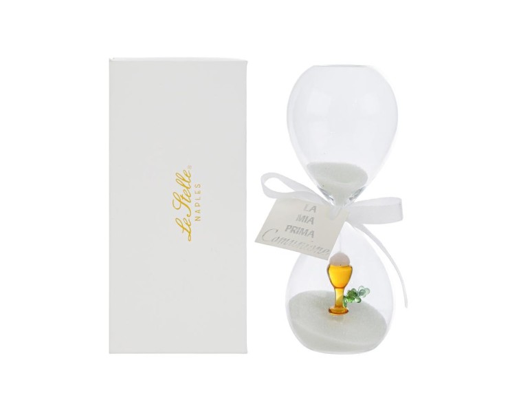 BOMBONIERA CLESSIDRA IN VETRO COMUNIONE su Bomboniere Dolci Emozioni