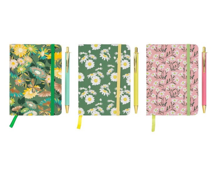 Bomboniera Compleanno Set Agenda con Penna – Fantasie Floreali e Box Regalo (3 Varianti) su Bomboniere Dolci Emozioni