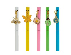 Bomboniera Compleanno penna con charm natura (6varianti) su Bomboniere Dolci Emozioni