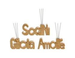 Bomboniera Compleanno PROFUMATORE IN RESINA GIOIA SOGNI AMORE (3 Varianti)