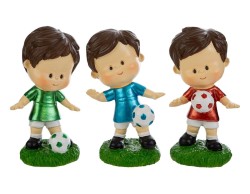 Bomboniera Compleanno CALCIATORE IN RESINA (3 Varianti)