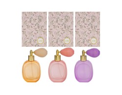 Bomboniera Portaprofumo spay in vetro satinato (3 varianti di colore)