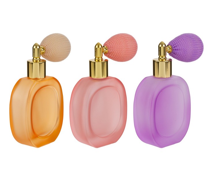 Bomboniera Portaprofumo spay in vetro satinato (3 varianti di colore) su Bomboniere Dolci Emozioni