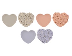 Bomboniera Scatola a Cuore con Fiori in Resina (3 varianti di colore) su Bomboniere Dolci Emozioni