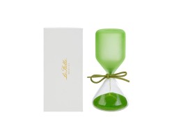 copia di Bomboniera Clessidra in vetro satinato verde 12cm