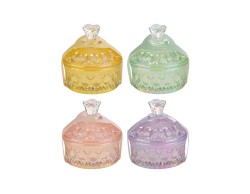 Bomboniera Scatola in Vetro con candela (4 varianti)