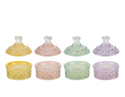 Bomboniera Scatola in Vetro con candela (4 varianti) su Bomboniere Dolci Emozioni