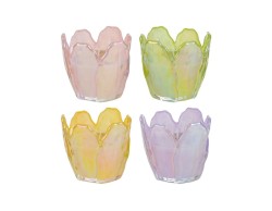 Bomboniera Vasetto in Vetro con candela (4 varianti)