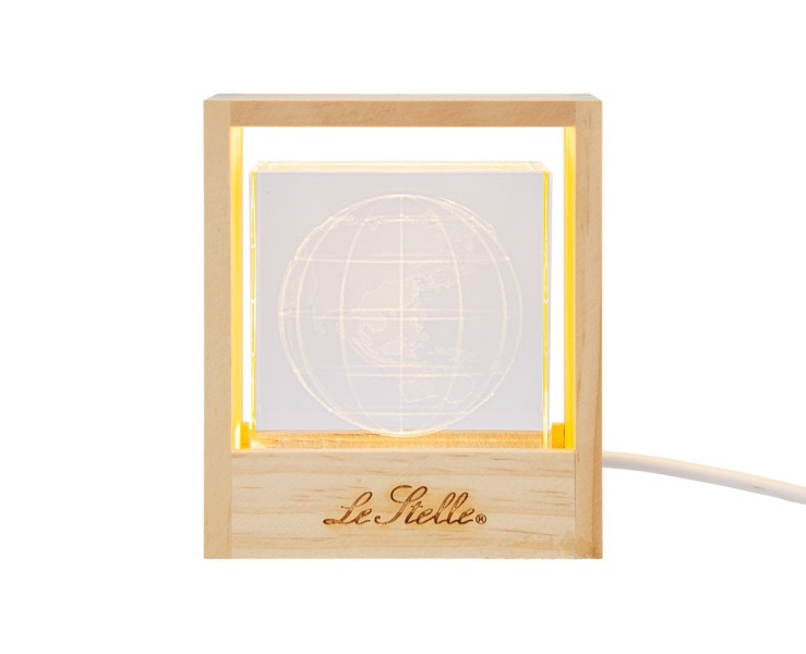 Bomboniera Lampada Mondo in cubo di vetro su Bomboniere Dolci Emozioni