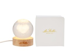 Bomboniera Lampada Cuore in sfera di vetro su Bomboniere Dolci Emozioni