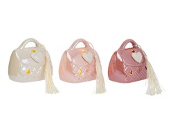 Bomboniera borsetta in porcellana con led (3 varianti assortite)