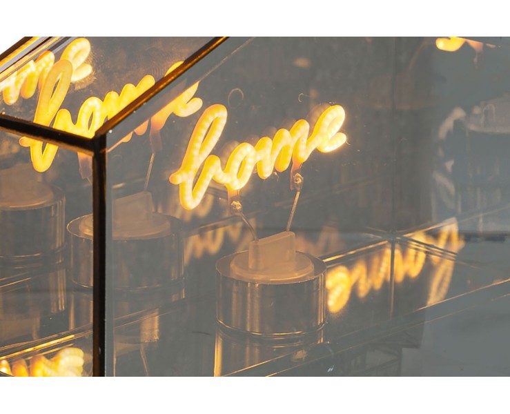 Bomboniera LAMPADA LED VETRO FUME’ HOME h12cm su Bomboniere Dolci Emozioni