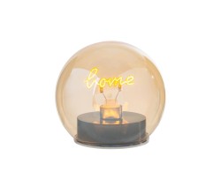 Bomboniera LAMPADA LED VETRO FUME’ HOME sferica mini