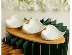 Bomboniera Matrimonio Claraluna 2026 Vassoio in Bamboo con Tre Ciotole