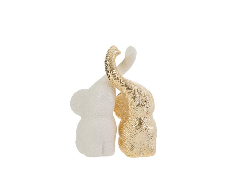 Bomboniera Matrimonio SET 2 ELEFANTINI NIN PORCELLANA 3D su Bomboniere Dolci Emozioni