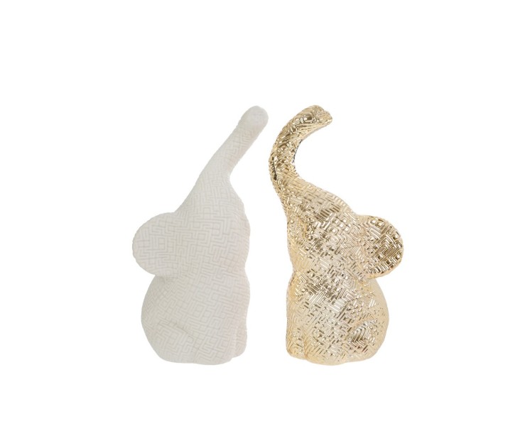 Bomboniera Matrimonio SET 2 ELEFANTINI NIN PORCELLANA 3D su Bomboniere Dolci Emozioni