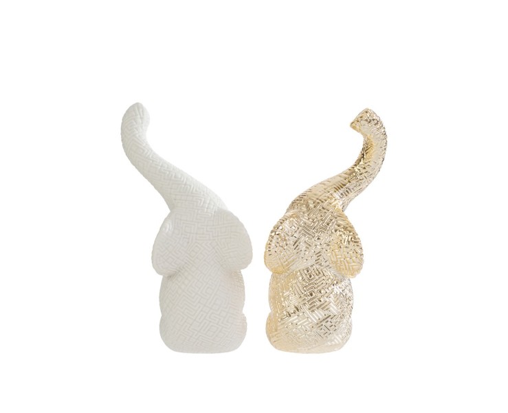 Bomboniera Matrimonio SET 2 ELEFANTINI NIN PORCELLANA 3D su Bomboniere Dolci Emozioni