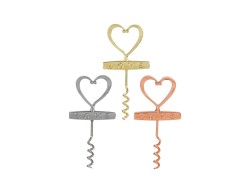 Bomboniera Matrimonio APRIBOTTIGLIE LOVE IN METALLO (3 VARIANTI ASSORTITE)
