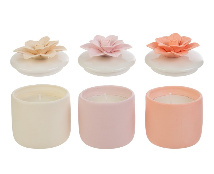 Bomboniera Matrimonio SCATOLA FIORE 8 CM (3 VARIANTI ASSORTITE) su Bomboniere Dolci Emozioni