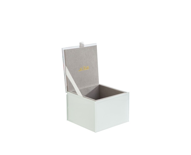 Bomboniera Matrimonio SCATOLA IN VETRO CON DECORO FLOREALE MINI su Bomboniere Dolci Emozioni
