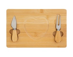 Bomboniera Matrimonio SET 3 PZ TAGLIERE IN LEGNO E POSATE PER FORMAGGIO su Bomboniere Dolci Emozioni