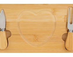 Bomboniera Matrimonio SET 3 PZ TAGLIERE IN LEGNO E POSATE PER FORMAGGIO su Bomboniere Dolci Emozioni