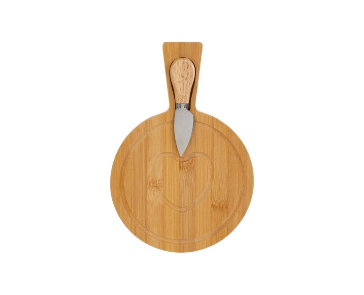 Bomboniera Matrimonio SET 2 PZ TAGLIERE IN LEGNO E COLTELLO PER FORMAGGIO su Bomboniere Dolci Emozioni