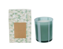Bomboniera Matrimonio CANDELA IN VETRO VERDE 10CM