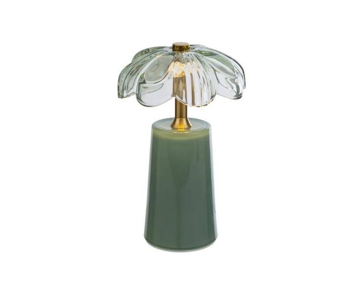 Bomboniera Matrimonio LAMPADA FIORE IN VETRO MENTA su Bomboniere Dolci Emozioni