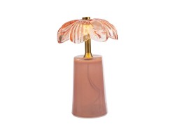 Bomboniera Matrimonio LAMPADA FIORE IN VETRO CILIEGIA