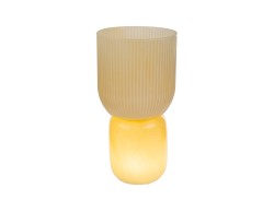 Bomboniera Matrimonio VASO LAMPADA IN VETRO BEIGE su Bomboniere Dolci Emozioni