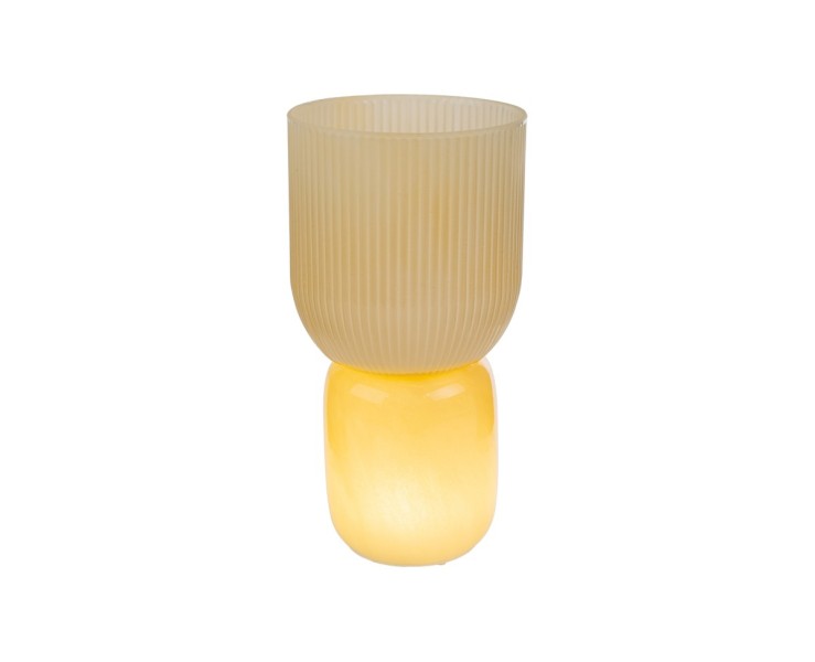 Bomboniera Matrimonio VASO LAMPADA IN VETRO BEIGE su Bomboniere Dolci Emozioni