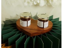 Bomboniera Matrimonio Claraluna 2026 Vassoio in Acacia con Set Marmellate Frutti di Bosco e Mora