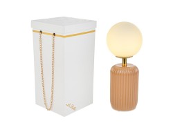 Bomboniera Matrimonio LAMPADA IN VETRO BEIGE