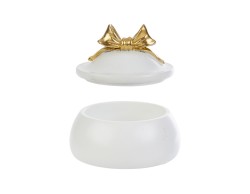 Bomboniera Matrimonio SCATOLA IN RESINA CON FIOCCO GOLD su Bomboniere Dolci Emozioni
