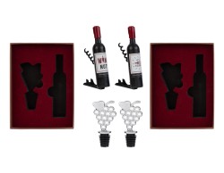Bomboniera Matrimonio SET ENOLOGIA 2PZ WINE TIME (ASSORTITA IN 2 VARIANTI) su Bomboniere Dolci Emozioni