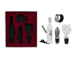 Bomboniera Matrimonio SET 4PZ ACCESSORI VINO SORSI D'AMORE su Bomboniere Dolci Emozioni