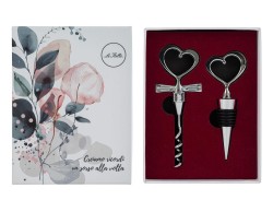 Bomboniera Matrimonio SET 2PZ ACCESSORI VINO SORSI D'AMORE su Bomboniere Dolci Emozioni